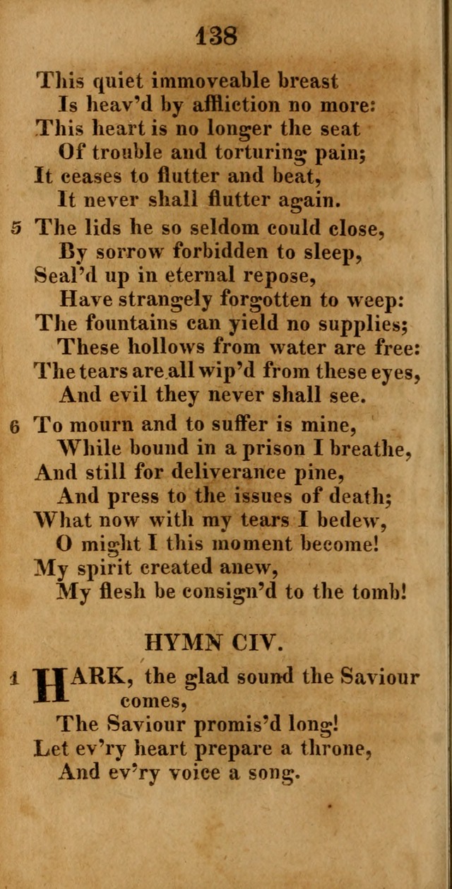 A New Selection of Hymns: compiled from various authors: with a number of original hymns that have never before appeared in print page 138