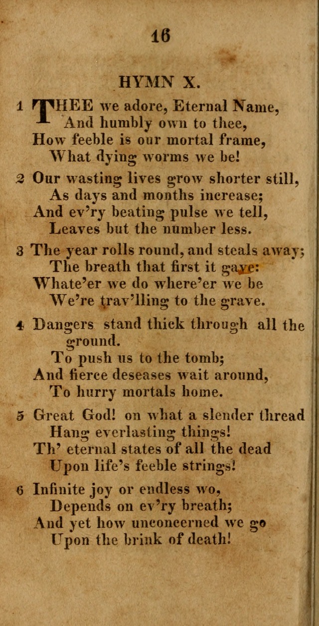 A New Selection of Hymns: compiled from various authors: with a number of original hymns that have never before appeared in print page 16