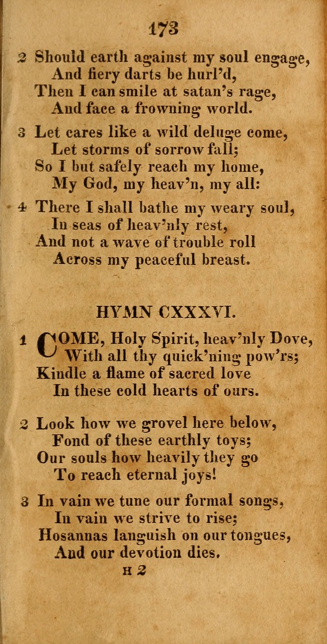 A New Selection of Hymns: compiled from various authors: with a number of original hymns that have never before appeared in print page 173