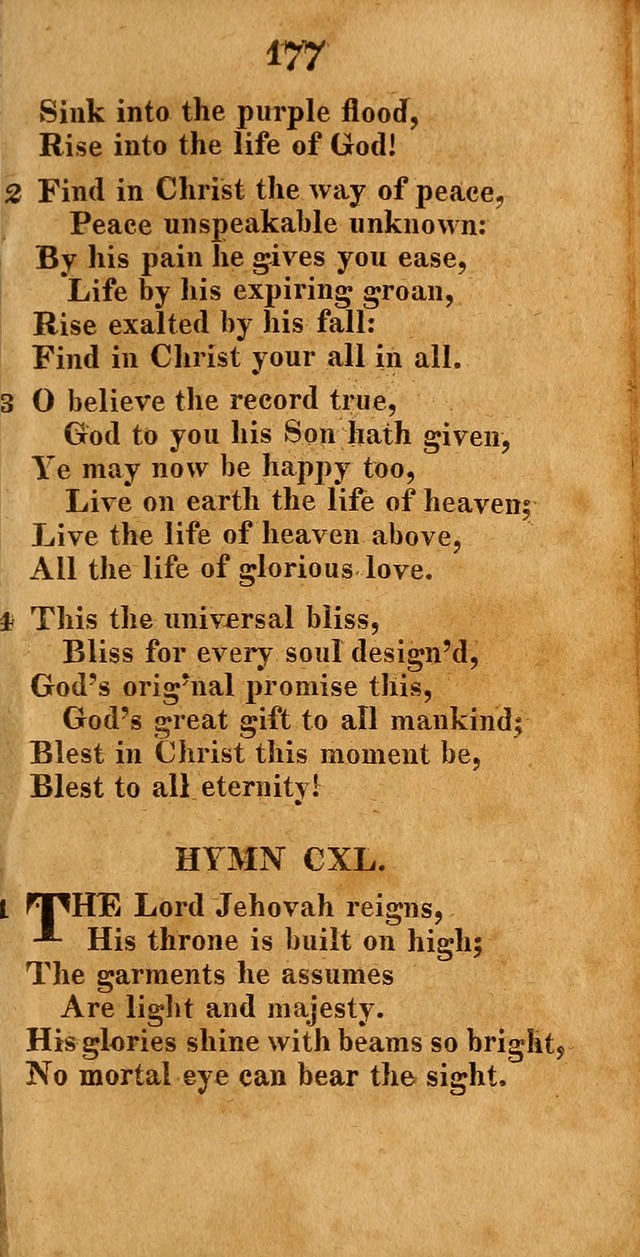 A New Selection of Hymns: compiled from various authors: with a number of original hymns that have never before appeared in print page 177