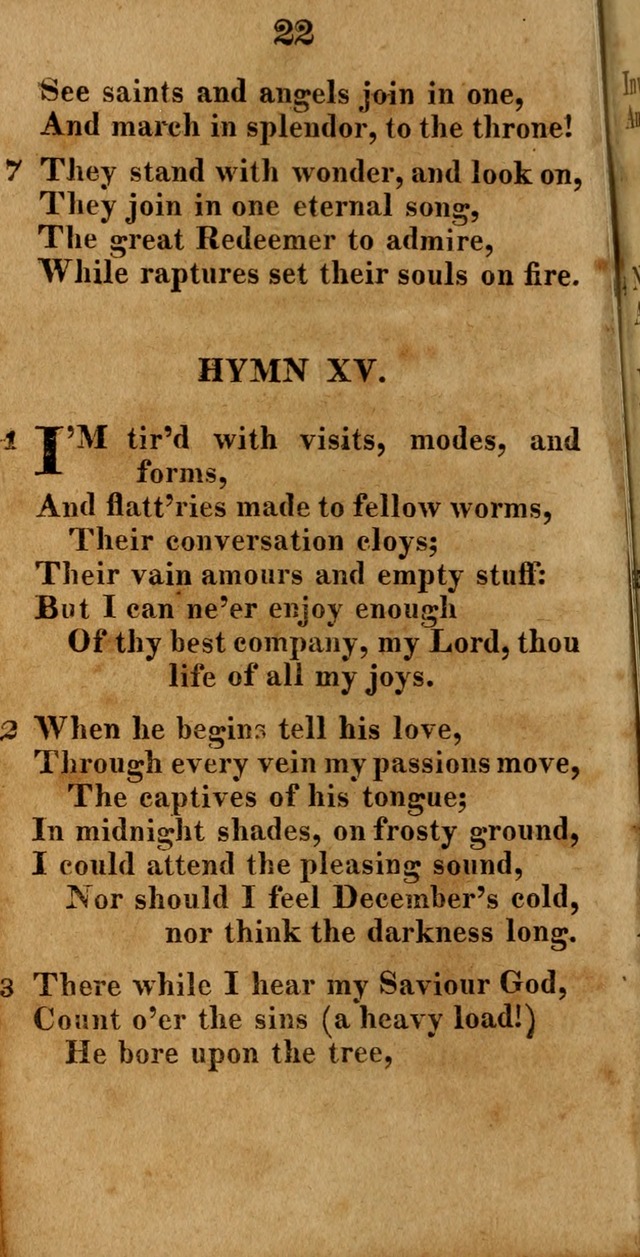 A New Selection of Hymns: compiled from various authors: with a number of original hymns that have never before appeared in print page 22