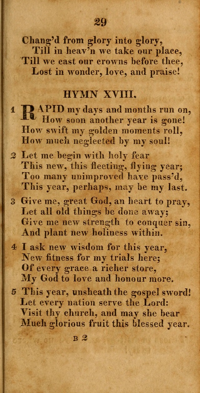 A New Selection of Hymns: compiled from various authors: with a number of original hymns that have never before appeared in print page 29