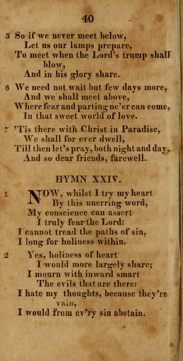 A New Selection of Hymns: compiled from various authors: with a number of original hymns that have never before appeared in print page 40