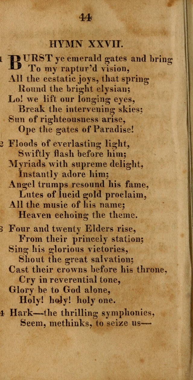 A New Selection of Hymns: compiled from various authors: with a number of original hymns that have never before appeared in print page 44