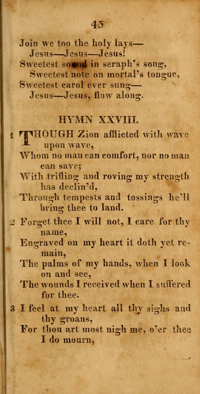 A New Selection of Hymns: compiled from various authors: with a number of original hymns that have never before appeared in print page 45