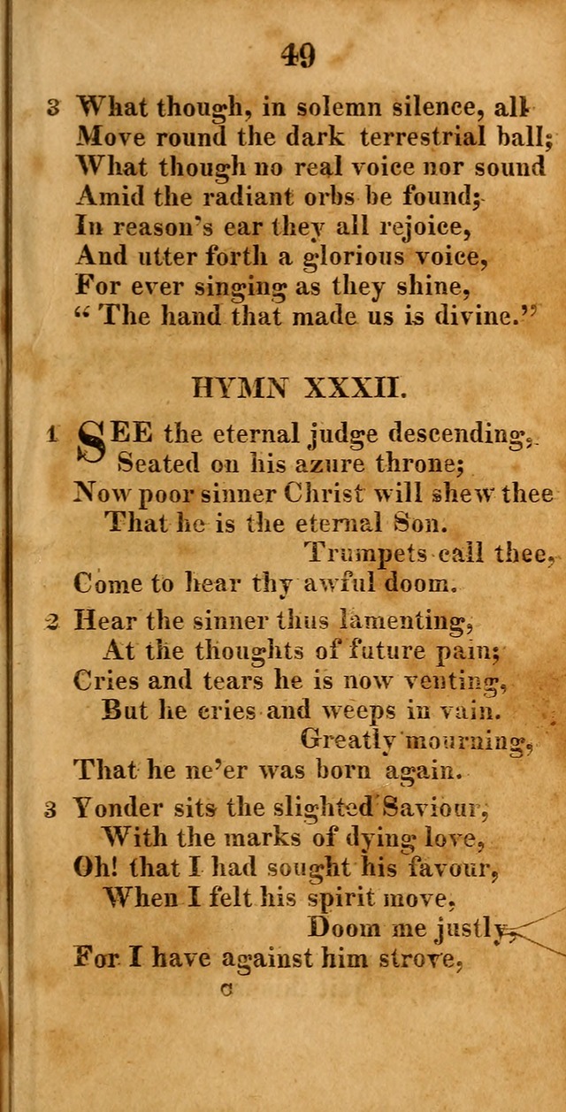 A New Selection of Hymns: compiled from various authors: with a number of original hymns that have never before appeared in print page 49