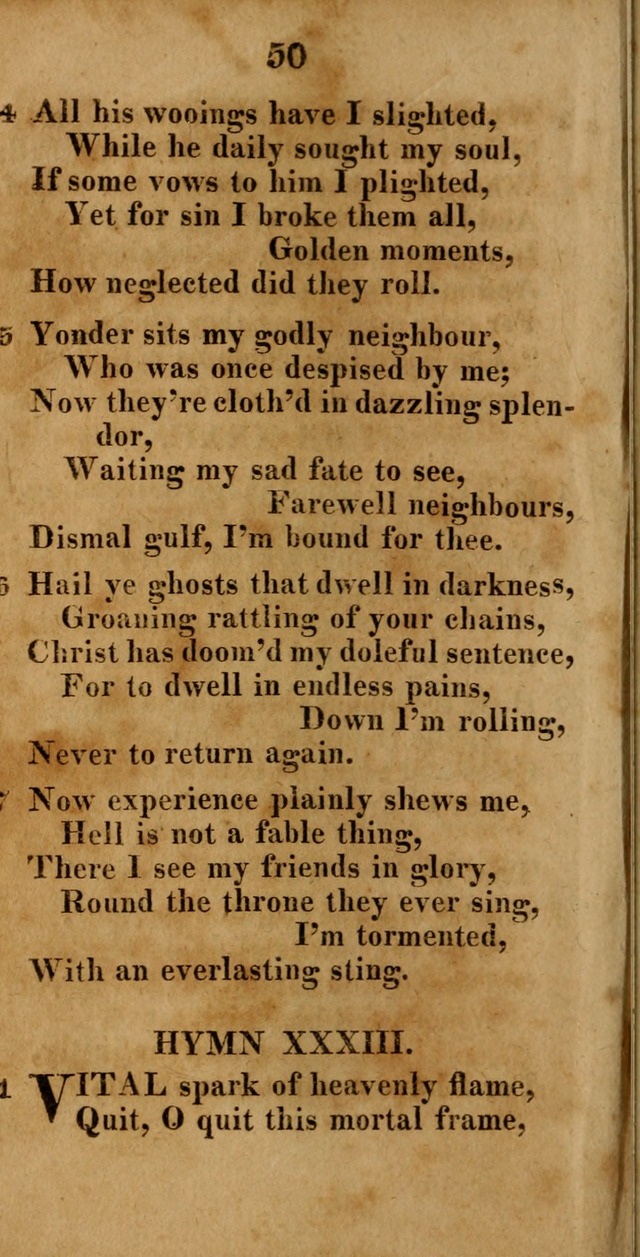 A New Selection of Hymns: compiled from various authors: with a number of original hymns that have never before appeared in print page 50