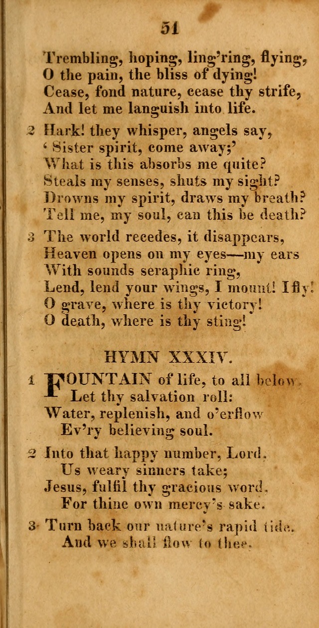 A New Selection of Hymns: compiled from various authors: with a number of original hymns that have never before appeared in print page 51