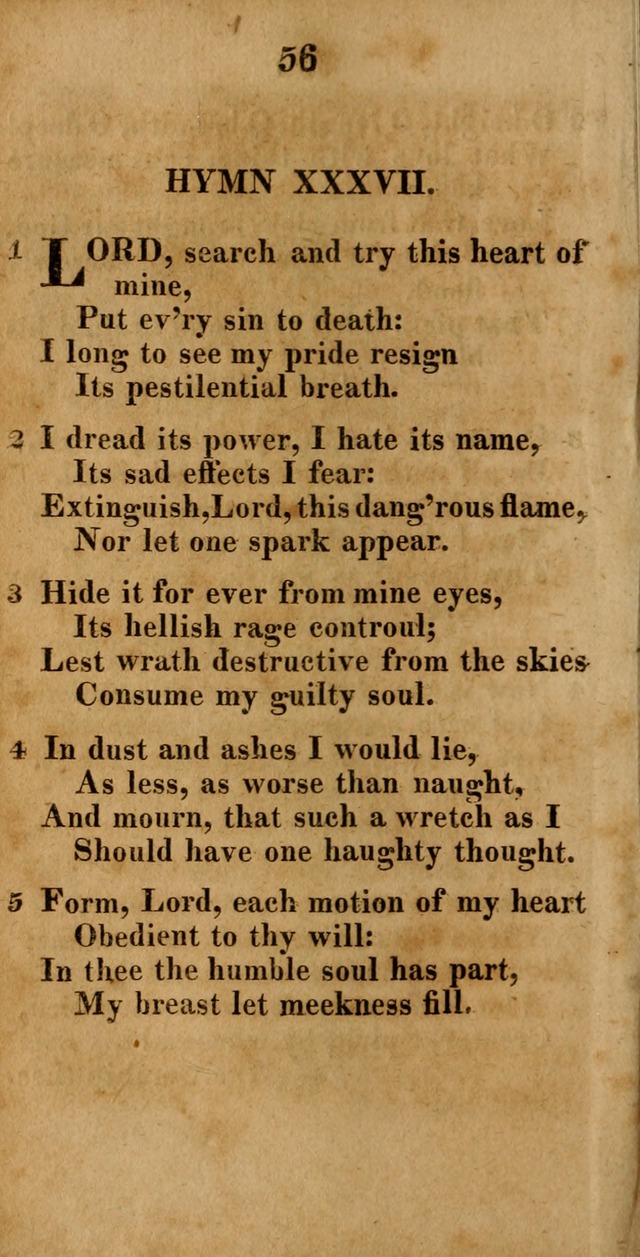 A New Selection of Hymns: compiled from various authors: with a number of original hymns that have never before appeared in print page 56