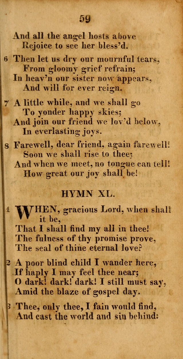 A New Selection of Hymns: compiled from various authors: with a number of original hymns that have never before appeared in print page 59