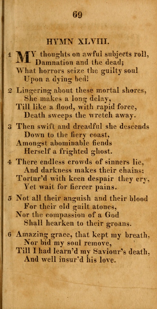 A New Selection of Hymns: compiled from various authors: with a number of original hymns that have never before appeared in print page 69