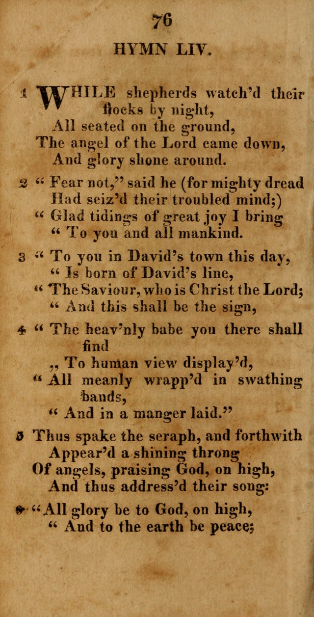 A New Selection of Hymns: compiled from various authors: with a number of original hymns that have never before appeared in print page 76