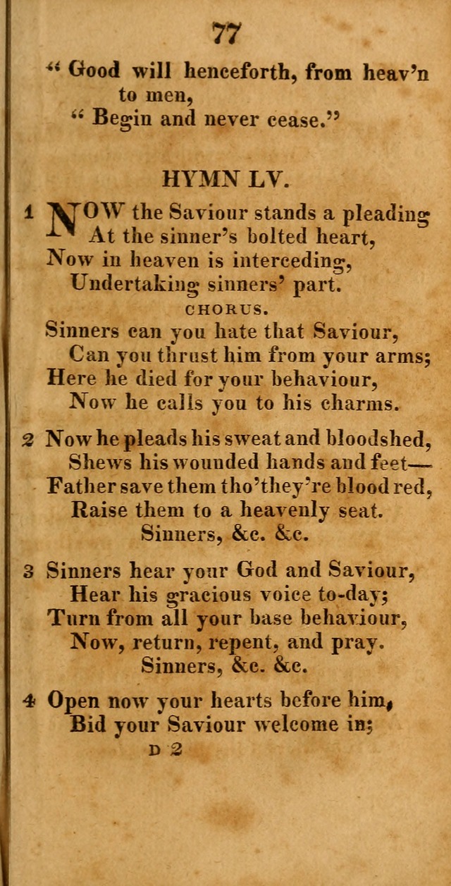 A New Selection of Hymns: compiled from various authors: with a number of original hymns that have never before appeared in print page 77