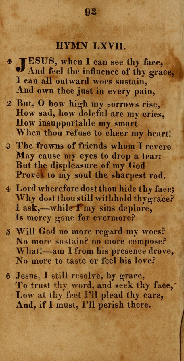 A New Selection of Hymns: compiled from various authors: with a number of original hymns that have never before appeared in print page 92