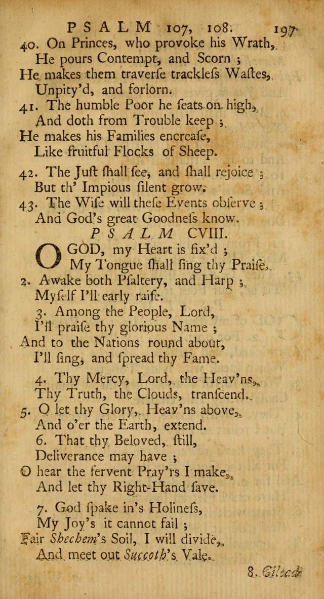 A New Version of the Psalms of David: Fitted to the Tunes Used in the Churches, With Several Hymns Out of the Old, and New, Testament page 208