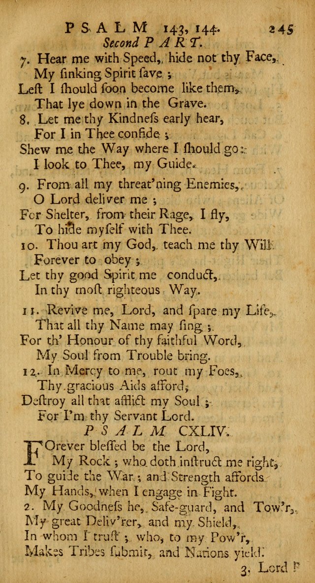 A New Version of the Psalms of David: Fitted to the Tunes Used in the Churches, With Several Hymns Out of the Old, and New, Testament page 256