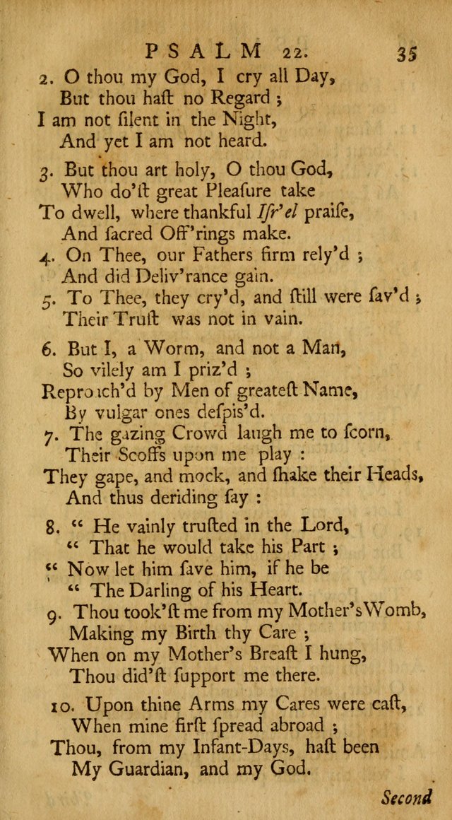 A New Version of the Psalms of David: Fitted to the Tunes Used in the Churches, With Several Hymns Out of the Old, and New, Testament page 44