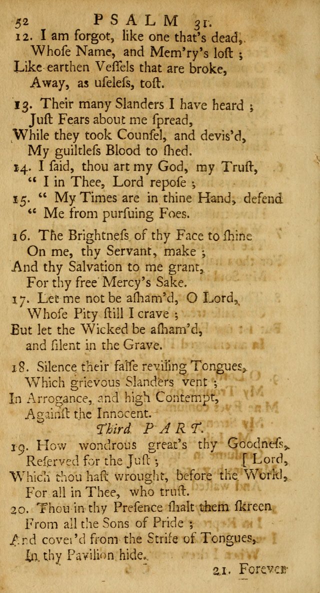 A New Version of the Psalms of David: Fitted to the Tunes Used in the Churches, With Several Hymns Out of the Old, and New, Testament page 61