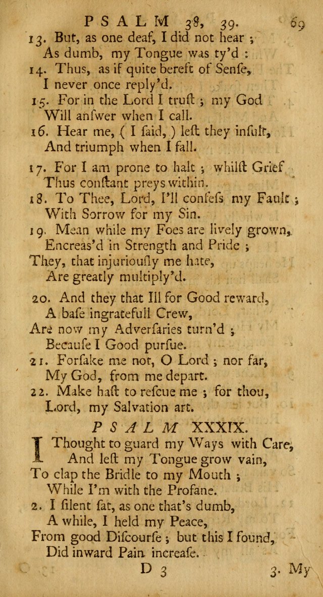 A New Version of the Psalms of David: Fitted to the Tunes Used in the Churches, With Several Hymns Out of the Old, and New, Testament page 78