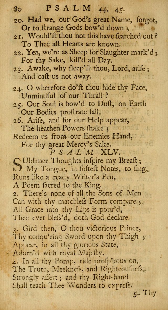 A New Version of the Psalms of David: Fitted to the Tunes Used in the Churches, With Several Hymns Out of the Old, and New, Testament page 89