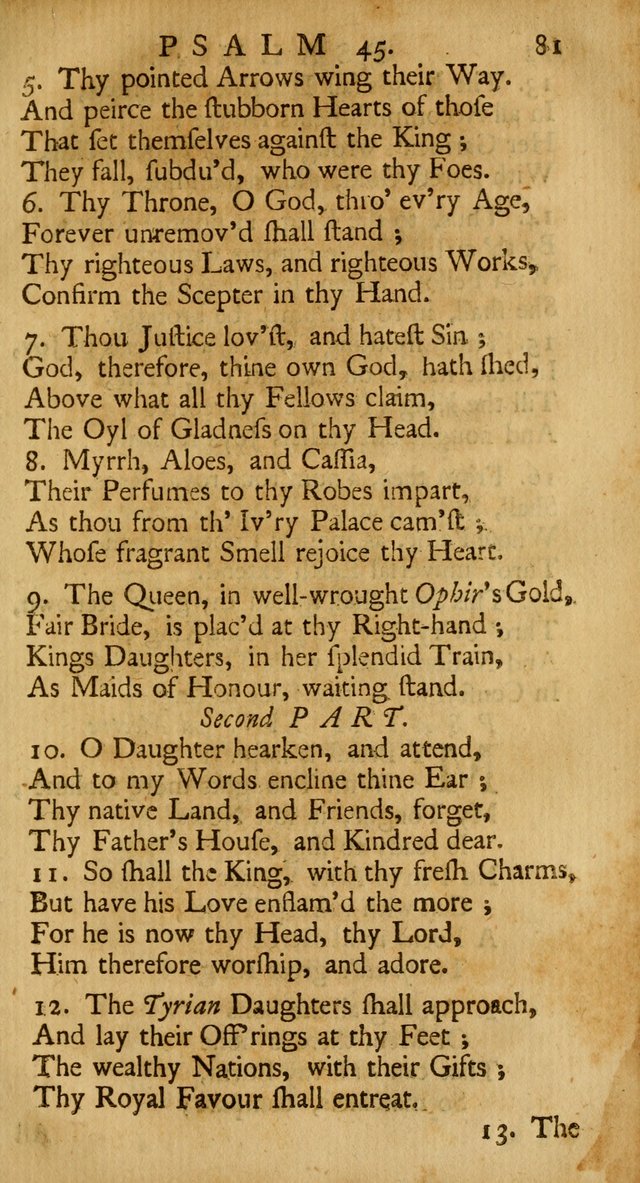 A New Version of the Psalms of David: Fitted to the Tunes Used in the Churches, With Several Hymns Out of the Old, and New, Testament page 90