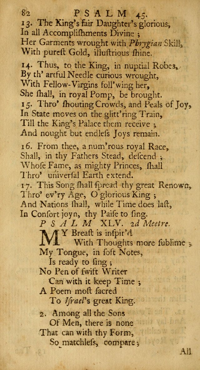 A New Version of the Psalms of David: Fitted to the Tunes Used in the Churches, With Several Hymns Out of the Old, and New, Testament page 91