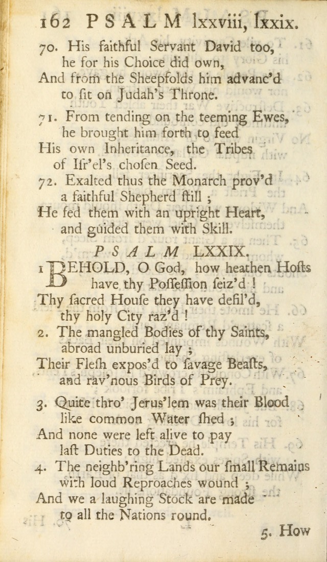 A New Version of the Psalms of David: Fitted to the Tunes Used in Churches page 162