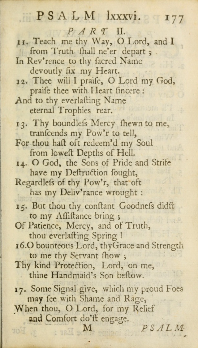 A New Version of the Psalms of David: Fitted to the Tunes Used in Churches page 177