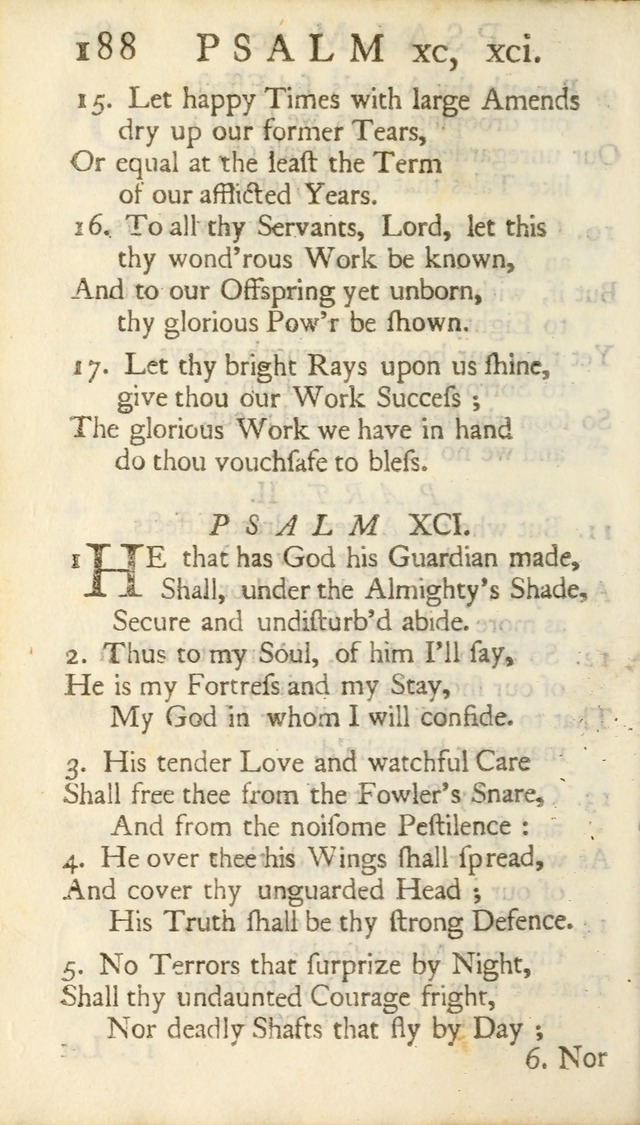 A New Version of the Psalms of David: Fitted to the Tunes Used in Churches page 188