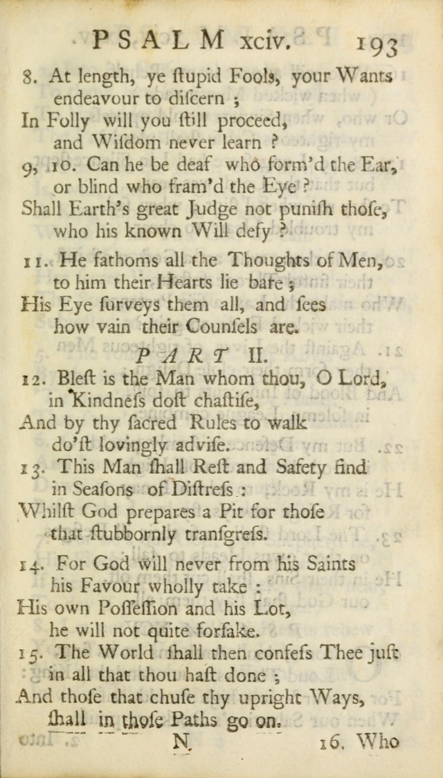 A New Version of the Psalms of David: Fitted to the Tunes Used in Churches page 193