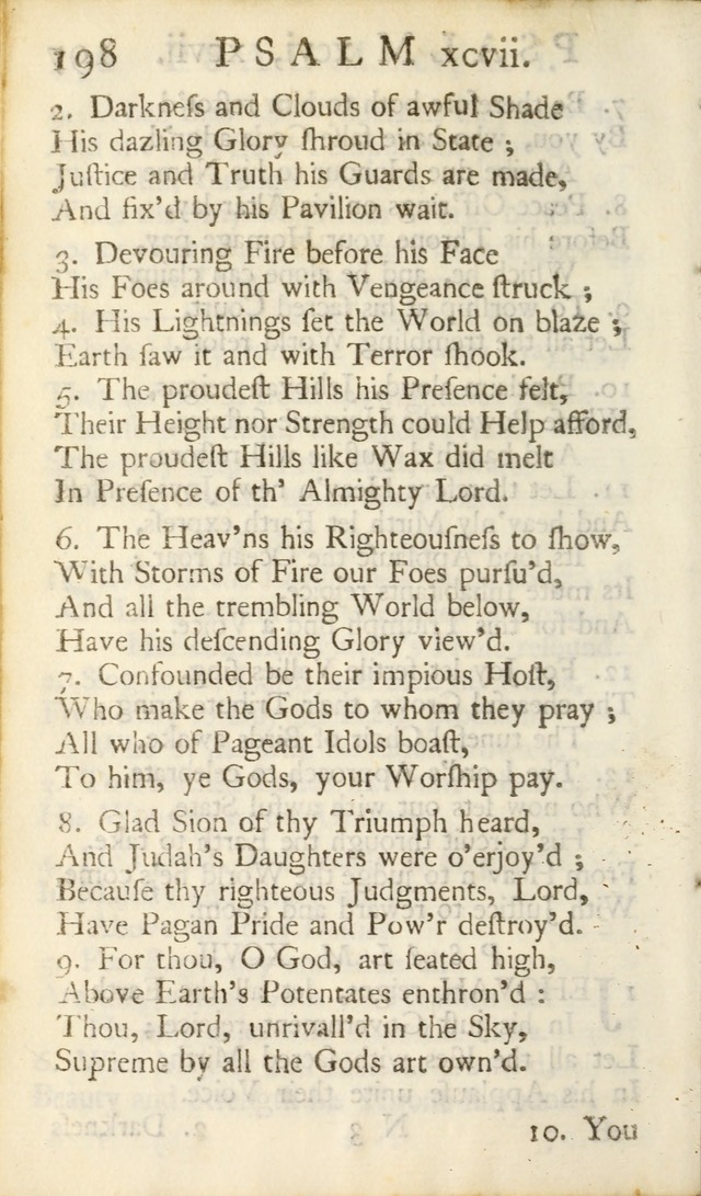 A New Version of the Psalms of David: Fitted to the Tunes Used in Churches page 198