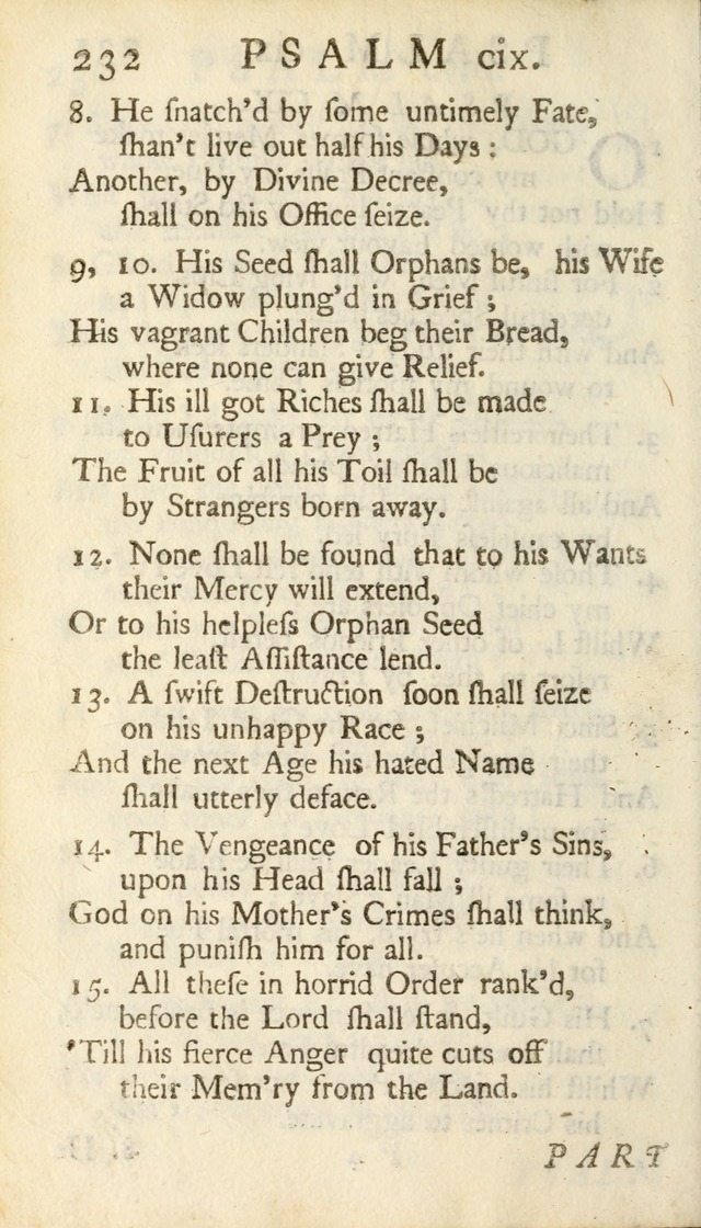 A New Version of the Psalms of David: Fitted to the Tunes Used in Churches page 232