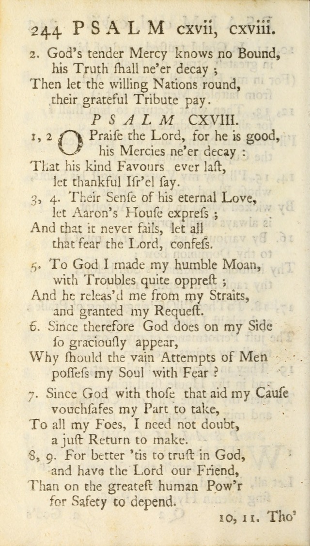 A New Version of the Psalms of David: Fitted to the Tunes Used in Churches page 244