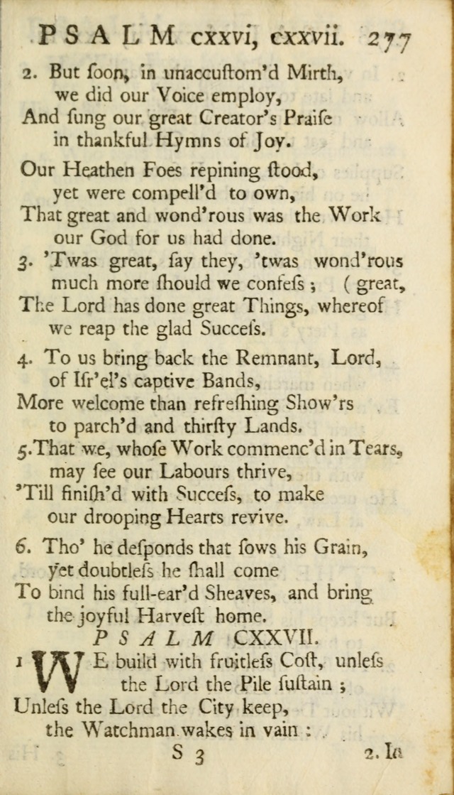 A New Version of the Psalms of David: Fitted to the Tunes Used in Churches page 277