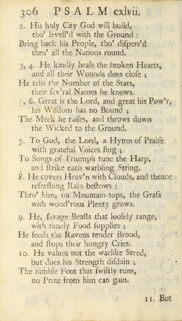 A New Version of the Psalms of David: Fitted to the Tunes Used in Churches page 306