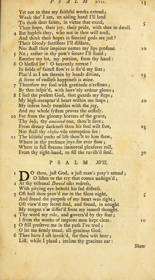 New Version of the Psalms of David page 13