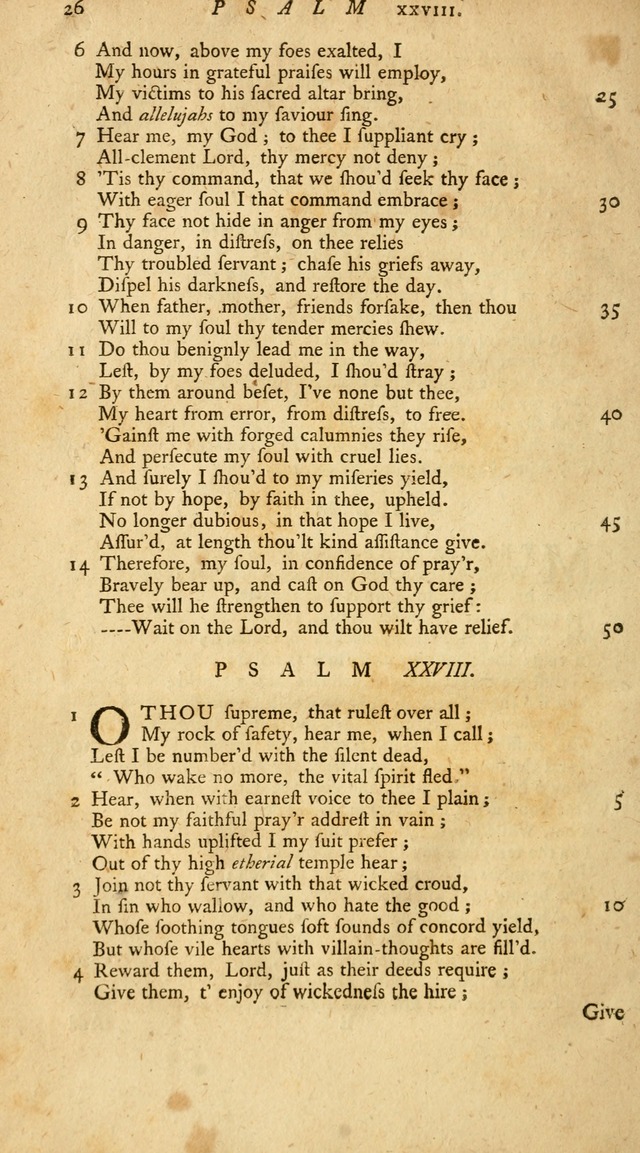 New Version of the Psalms of David page 26