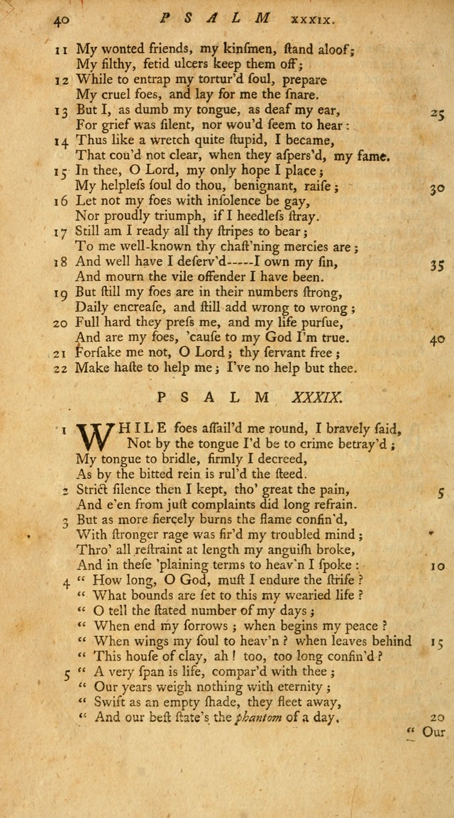 New Version of the Psalms of David page 40