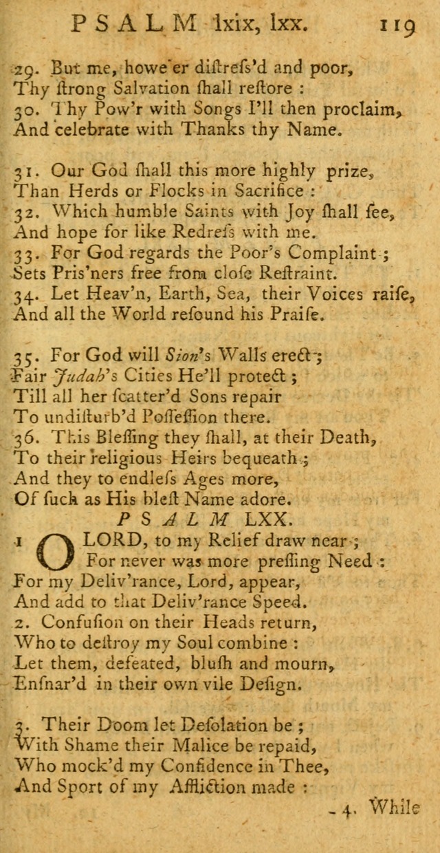 A New Version of the Psalms of David: fitted to the Tunes used in Churches page 119