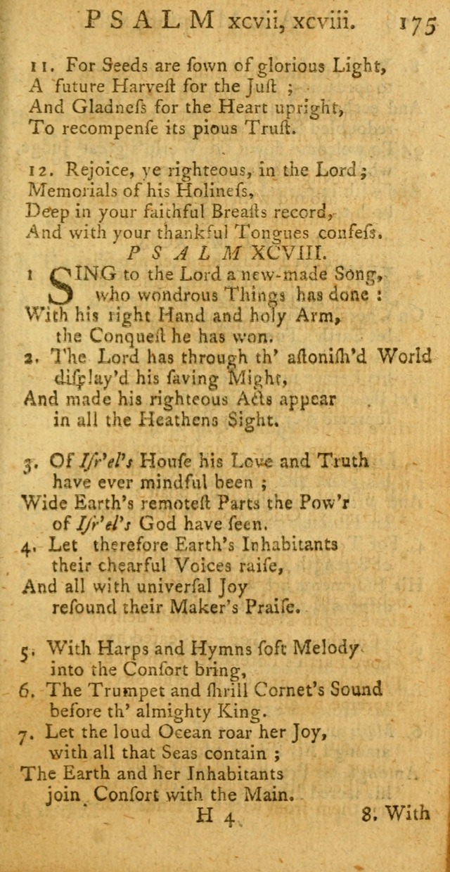 A New Version of the Psalms of David: fitted to the Tunes used in Churches page 175