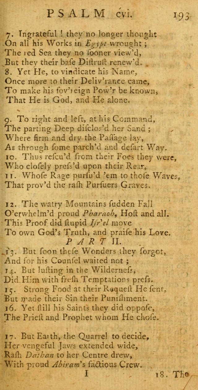 A New Version of the Psalms of David: fitted to the Tunes used in Churches page 193