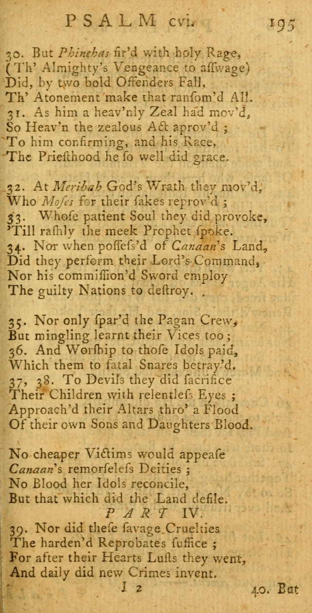 A New Version of the Psalms of David: fitted to the Tunes used in Churches page 195