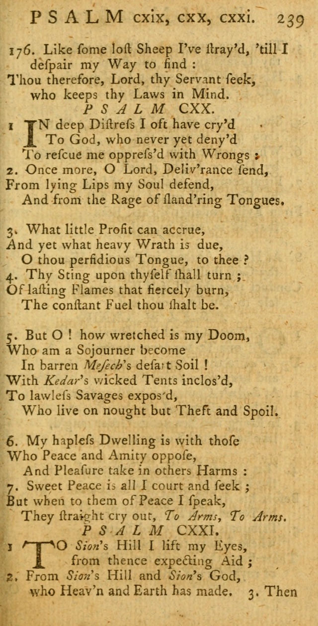 A New Version of the Psalms of David: fitted to the Tunes used in Churches page 239