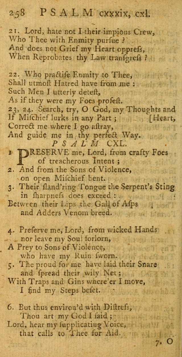 A New Version of the Psalms of David: fitted to the Tunes used in Churches page 258