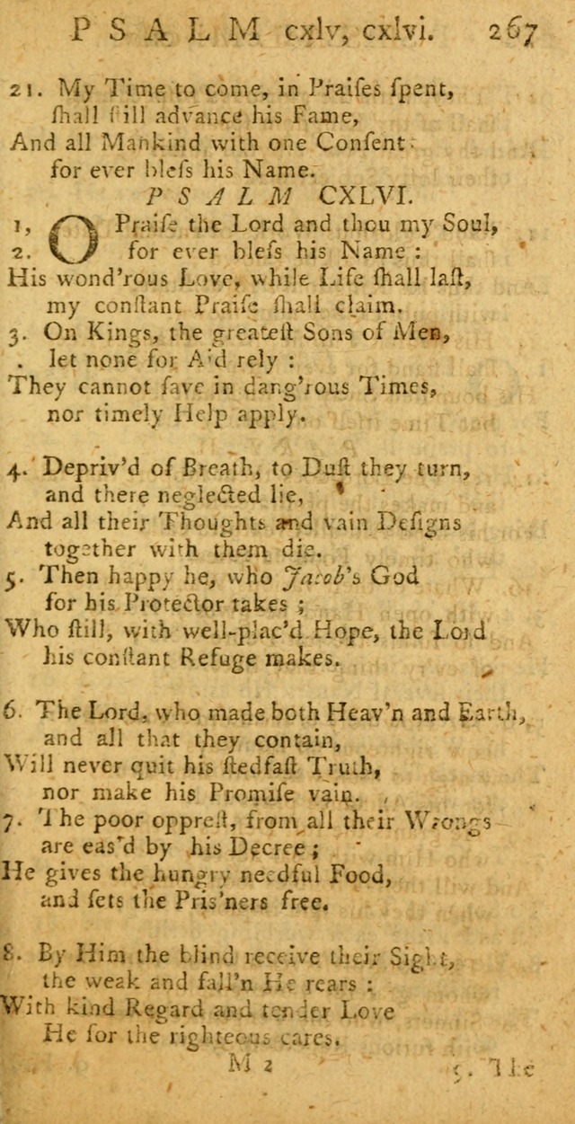 A New Version of the Psalms of David: fitted to the Tunes used in Churches page 267