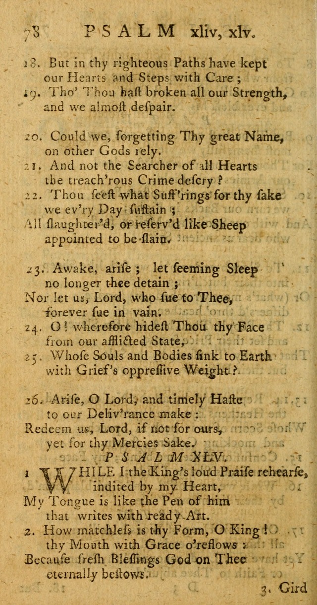 A New Version of the Psalms of David: fitted to the Tunes used in Churches page 78