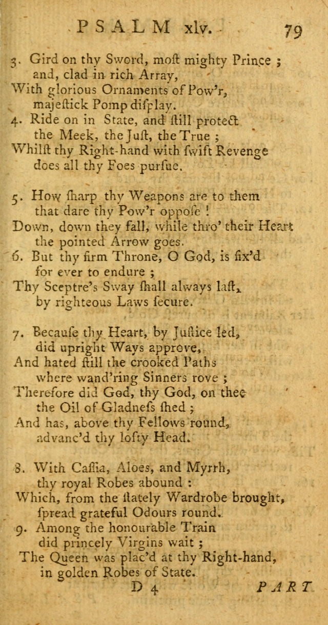 A New Version of the Psalms of David: fitted to the Tunes used in Churches page 79