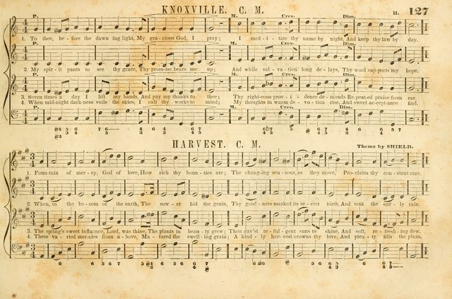 The New York Choralist: a new and copious collection of Psalm and hymn tunes adapted to all the various metres in general use with a large variety of anthems and set pieces page 127