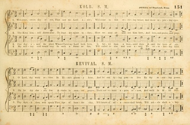 The New York Choralist: a new and copious collection of Psalm and hymn tunes adapted to all the various metres in general use with a large variety of anthems and set pieces page 151