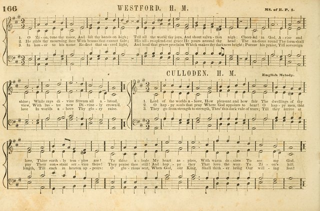 The New York Choralist: a new and copious collection of Psalm and hymn tunes adapted to all the various metres in general use with a large variety of anthems and set pieces page 166